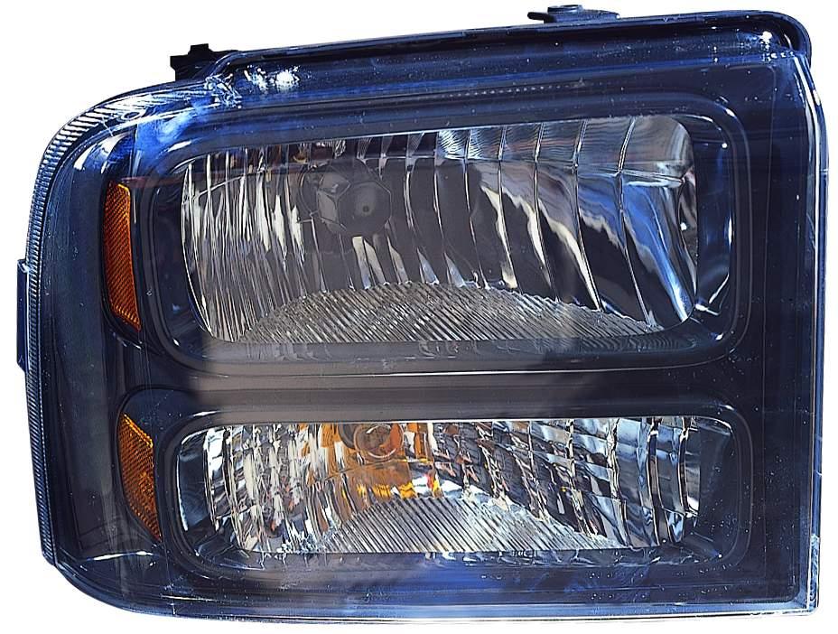 Phare avant côté passager pour Ford F350 2005-2007, contour noir, pack Harley-Davidson, haute qualité, FO2503224