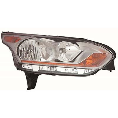 Phare avant côté passager pour Ford Transit Connect 2014-2018, enjoliveur chromé avec feu adaptatif XLT haute qualité, FO2503326