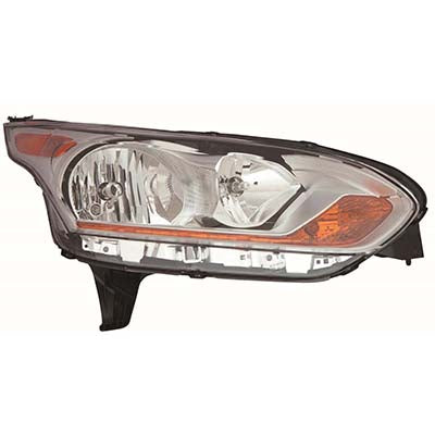 Phare avant côté passager Ford Transit Connect 2014-2018, enjoliveur chromé avec lampe adaptative, XLT avant OM 14/3/13-14/16-17/WGN Titanium 14-17 Capa, Fo2503326C - Hunt Parts