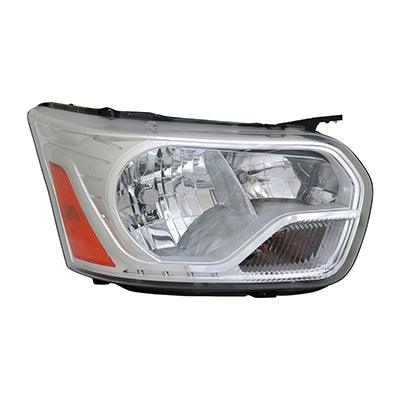 2015-2016 Ford Transit T-350 Cargo Head Lamp Passenger Side Passenger/Cargo Van With Chrome Trim To 9/2/15 High Quality
