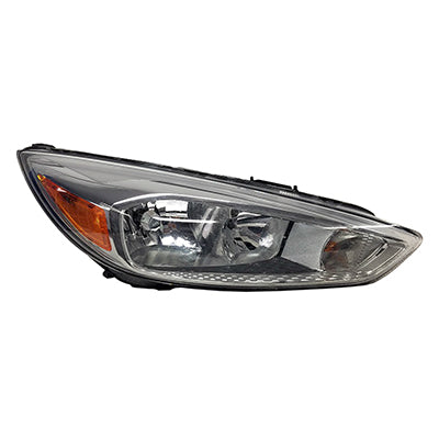 Phare avant côté passager Ford Focus 2015-2018, enjoliveur en aluminium, sans feux de jour ni LED, berline/hayon, référence Fo2503339C - Hunt Parts