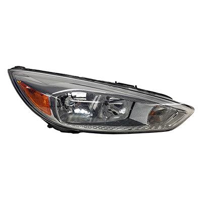 Phare avant côté passager pour Ford Focus 2015-2018, enjoliveur en aluminium, sans feux de jour ni LED, berline/hayon, qualité économique, FO2503339U