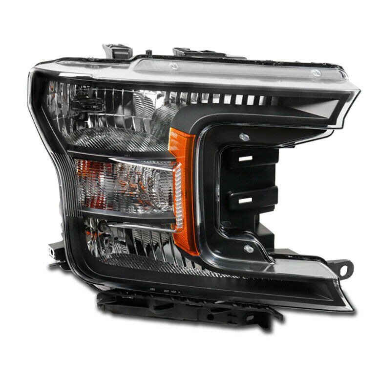 Phare avant côté passager pour Ford F150 2018-2020, halogène avec boîtier foncé, haute qualité, référence Fo2503373 - Hunt Parts