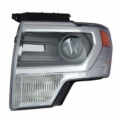 Phare avant gauche (côté conducteur) Ford F150 2013-2014, ampoule HID chromée haute qualité, référence FO2518120