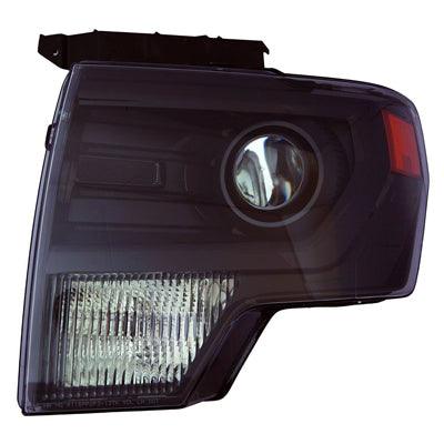 Phare avant gauche (côté conducteur) pour Ford F150 2013-2014, ampoule HID avec garniture noire de haute qualité, référence FO2518121