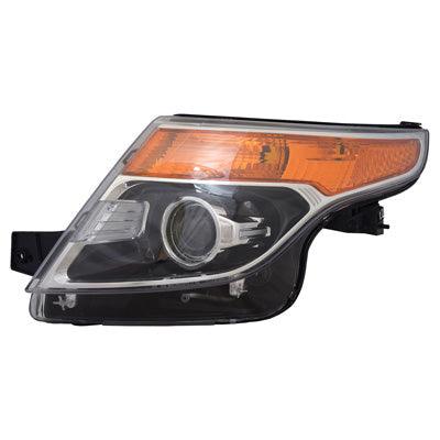 Phare avant gauche (côté conducteur) pour Ford Explorer Limited 2011-2015 avec ampoule HID haute qualité, référence FO2518127
