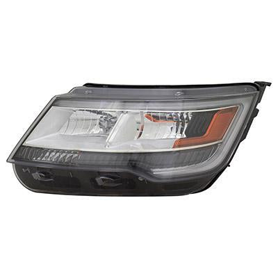 Phare avant gauche à LED pour Ford Explorer 2016-2019, modèles XLT/Limited/Platinum, sans logo, référence Fo2518130C - Hunt Parts