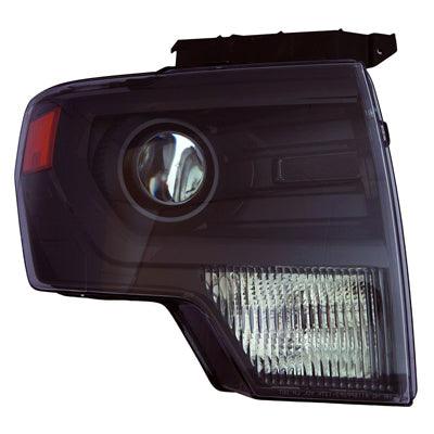 2013-2014 Ford F150 Head Lamp Passenger Side Hid Black Trim High Quality