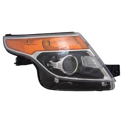 Phare avant côté passager pour Ford Explorer 2011-2015 avec ampoule HID haute qualité, FO2519127