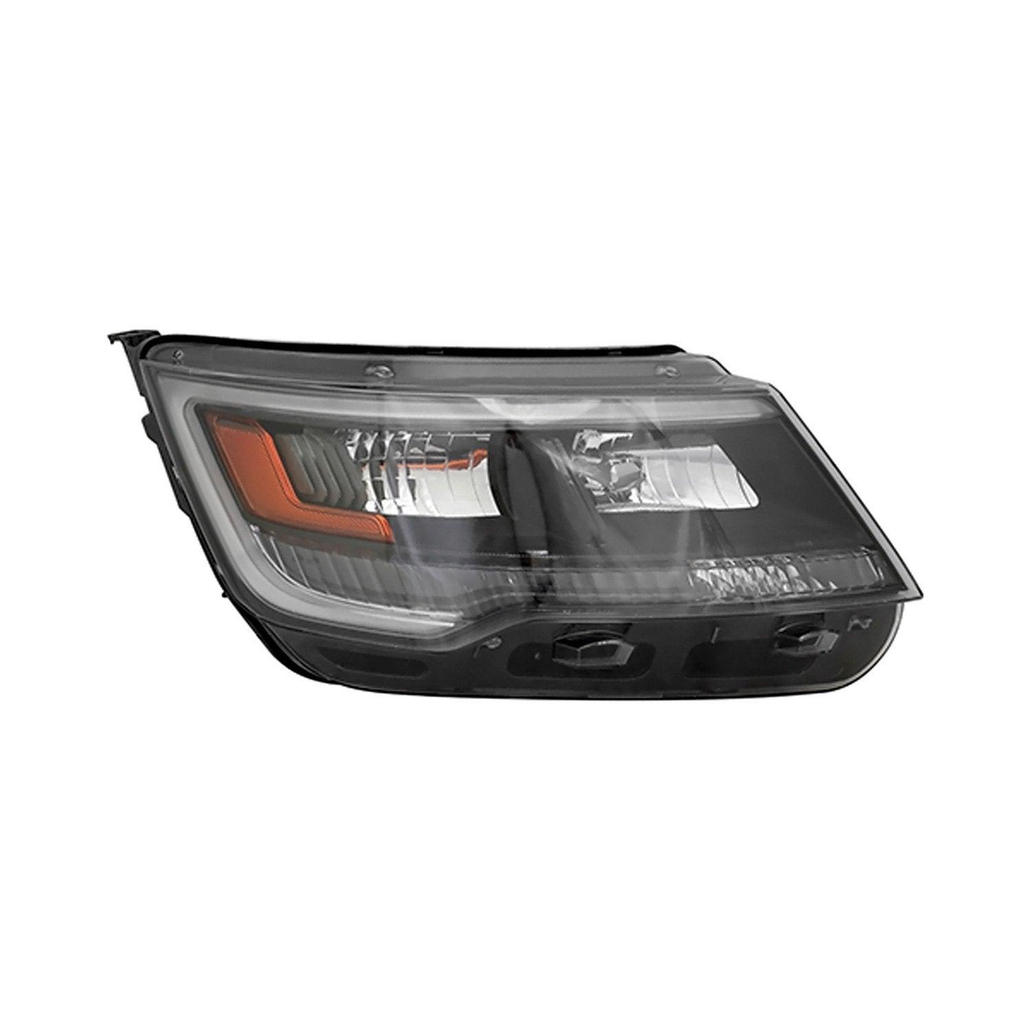 Phare avant côté passager pour Ford Explorer Sport 2016-2018, modèle Sport, boîtier noir haute qualité, référence FO2519131