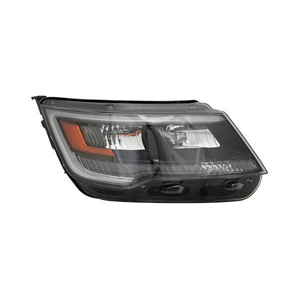 2016-2018 Ford Explorer Sport Head Lamp Passenger Side Hid Sport Model Black Housing High Quality