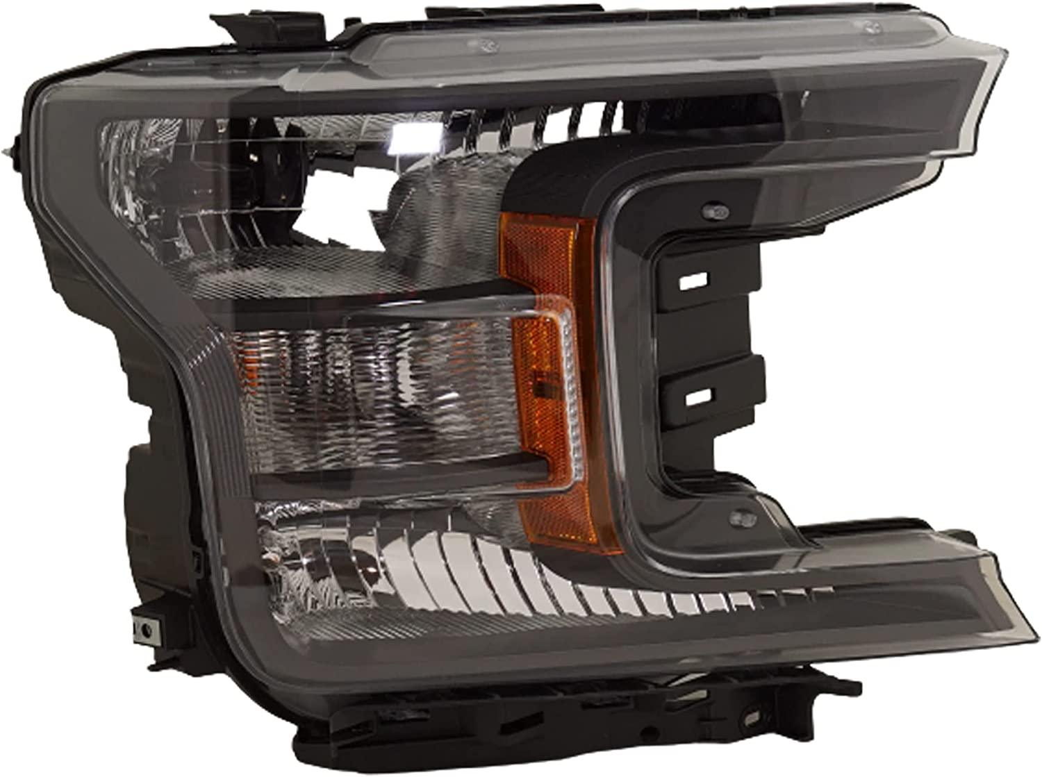 Phare avant côté passager, halogène, avec pack Sport, qualité économique, Ford F150 2018-2020, référence FO2519146U