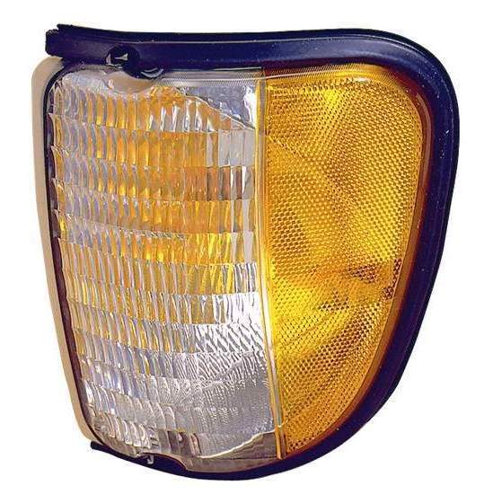 Feu de position latéral côté conducteur pour Ford Econoline 1992-2003, lentille ambre/blanche, jusqu'au 12/02/2002, Capa, Fo2520122C - Hunt Parts