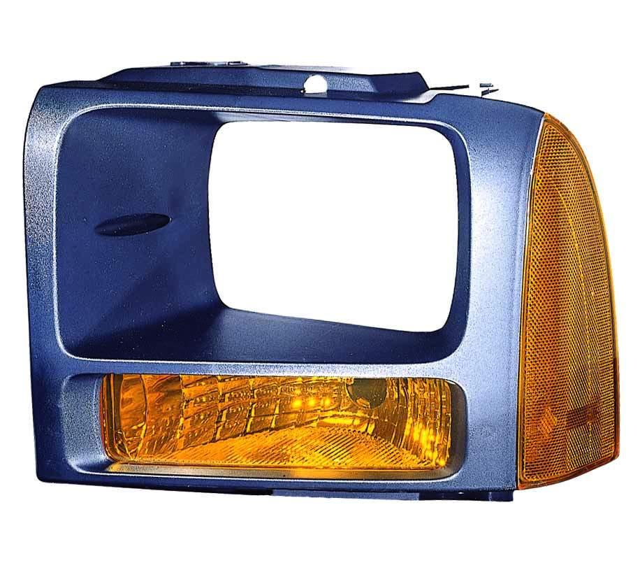 Clignotant avant côté conducteur pour Ford F250 2006-2007 avec enjoliveur noir de haute qualité, FO2526104