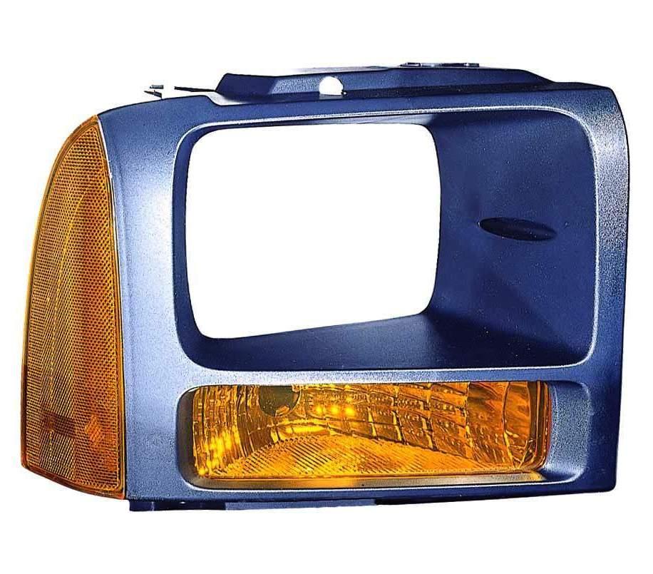 Clignotant avant droit pour Ford F350 2006-2007 avec enjoliveur noir de haute qualité, FO2527104