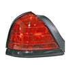 2000-2011 Ford Crown Victoria Tail Lamp Driver Side (Black Moulding-2 Bulb-Red) High Quality