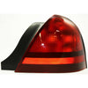 2001-2003 Ford Crown Victoria Tail Lamp Passenger Side (Black Moulding Sport-2 Bulb-Red) High Quality