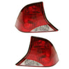 2003-2004 Ford Focus Tail Lamp Passenger Side With Black Housing Sedan