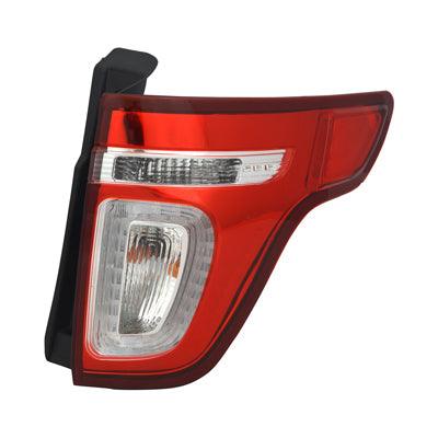 2011-2015 Ford Explorer Tail Lamp Passenger Side Red Lens With Led High Quality