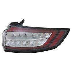 2015-2018 Ford Edge Tail Lamp Passenger Side Without Level 2 Trim Se/Sel Model High Quality
