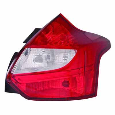 2012-2014 Ford Focus Tail Lamp Passenger Side Se/Sel/Titanium Models Without Rs Pkg Hatch Back High Quality