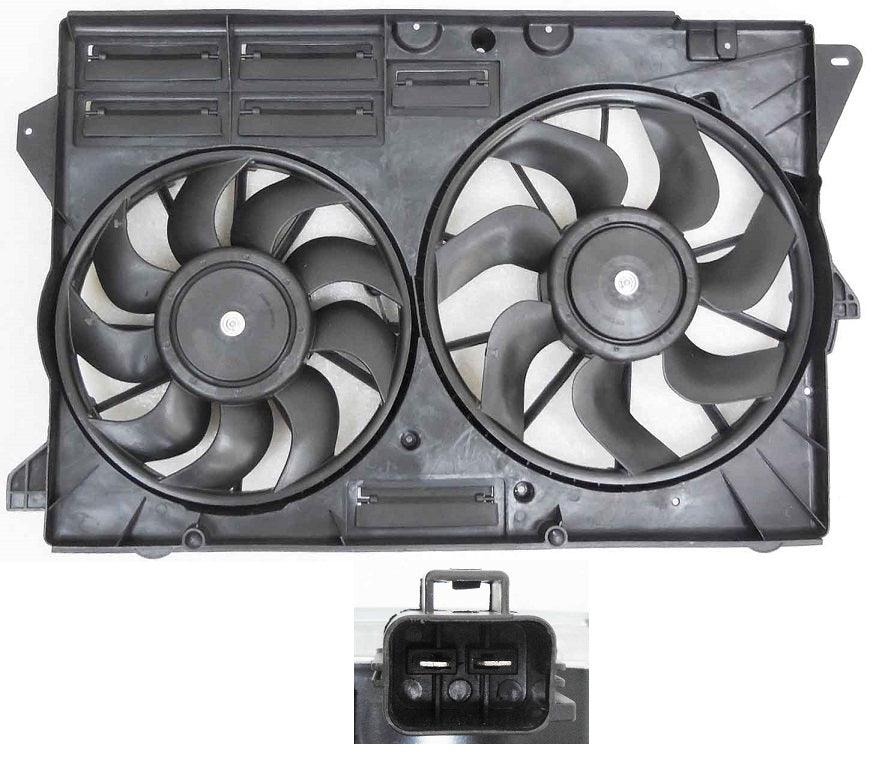 Ensemble ventilateur de refroidissement Ford Explorer 2016-2019 pour véhicules turbocompressés avec 2 pales, FO3115206