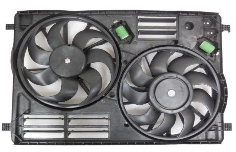Ensemble ventilateur de refroidissement Ford Escape 2017-2019 double avec résistance 2.0/2.3L Turbo avec ensemble de remorquage, FO3115215