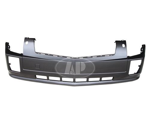 2004-2009 Cadillac Srx Bumper Front With Head Lamp Washer Hole Upper/Lower 1 Piece Primed Capa