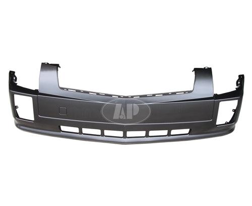 2004-2009 Cadillac Srx Bumper Front With Out Head Lamp Washer Hole Sports Upper/Lower 1 Piece Primed