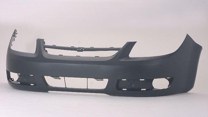 Pare-chocs avant Chevrolet Cobalt 2005-2007 sans antibrouillard, avec barre supérieure intégrée à la calandre, GM1000735C