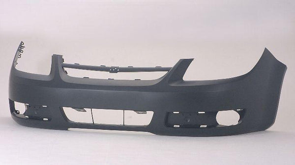 2005-2007 Chevrolet Cobalt Bumper Front With Out Fog Lamp Has Uprer Bar In Grille