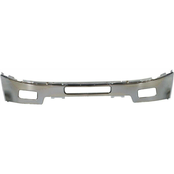 2011-2014 Chevrolet Silverado 2500 Bumper Front With Fog Lamp Hole Chrome Steel Capa