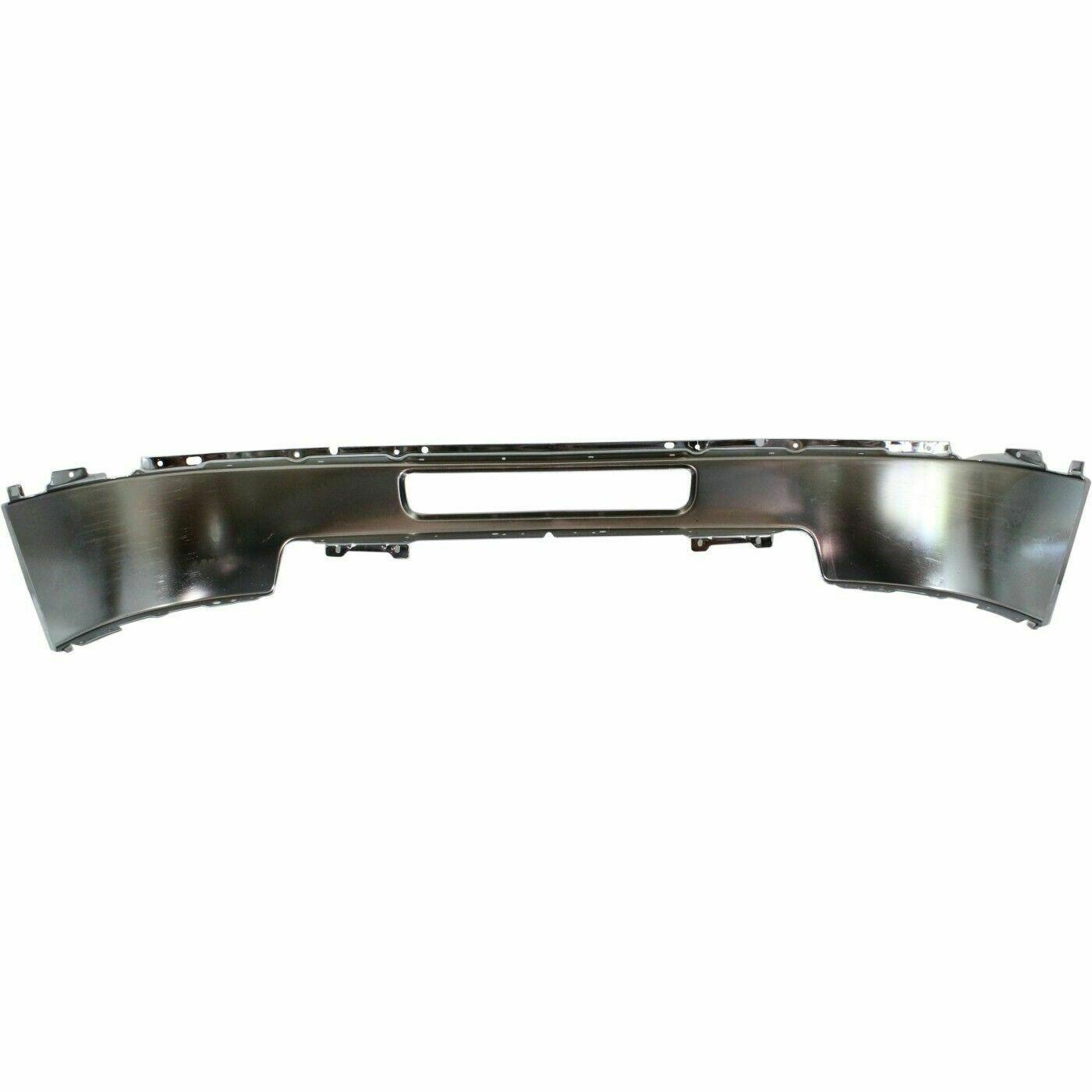 Pare-chocs avant pour Chevrolet Silverado 2500 (2011-2013) sans emplacement pour phares antibrouillard, en acier chromé, référence GM1002838C