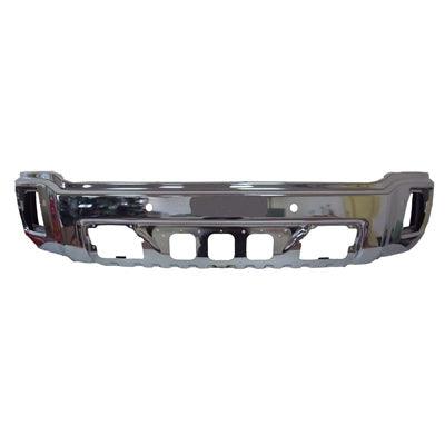 Pare-chocs avant chromé avec capteur pour GMC Sierra 1500 (2014-2015), référence GM1002847 - Hunt Parts