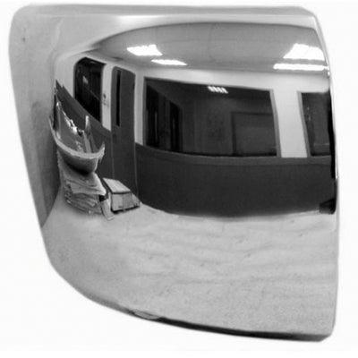 2009-2013 Chevrolet Silverado Hybrid Bumper End Front Passenger Side Chrome With Out Fog 