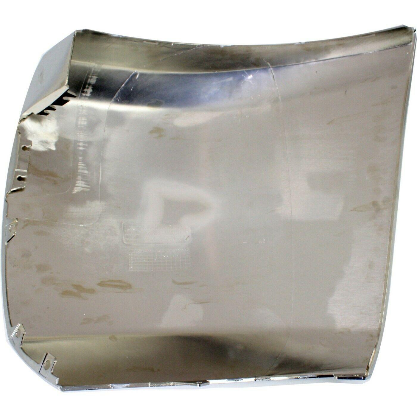 Pare-chocs avant côté passager chromé pour Chevrolet Silverado 2500 (2007-2010), sans cache antibrouillard, GM1017107C