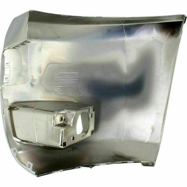 2007-2010 Chevrolet Silverado 2500 Bumper End Front Passenger Side Chrome With Fog Lamp Hole Capa