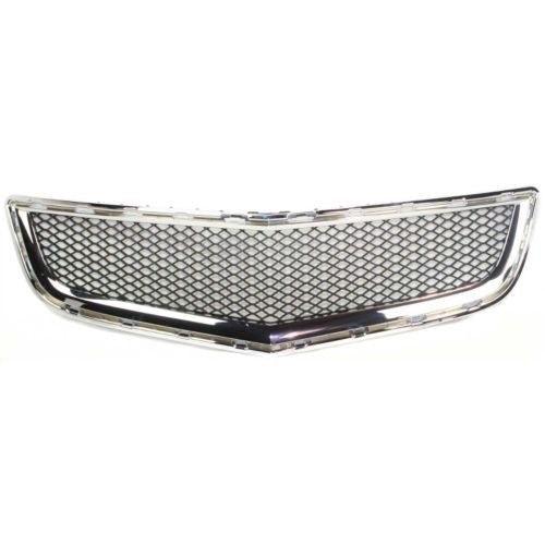 2009-2012 Chevrolet Traverse Grille Lower (Bumper Grille) Matte-Black With Chrome Moulding