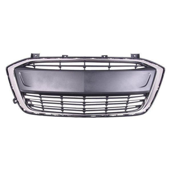 2017-2020 Chevrolet Sonic Sedan Grille Lower Matte Black With Chrome Moulding Exclude Rs Pkg