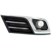 2013-2017 Chevrolet Traverse Fog Lamp Bezel Front Passenger Side Matte Black With Chrome Moulding/Trim Ltz Model