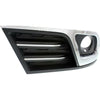 2013-2017 Chevrolet Traverse Fog Lamp Bezel Front Passenger Side Matte Black With Chrome Moulding/Trim Ltz Model