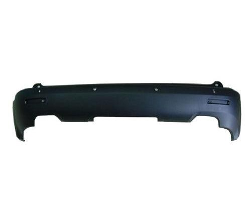 2007-2012 Gmc Acadia Bumper Rear With Sensor Hole Textured Black Exclude Denali