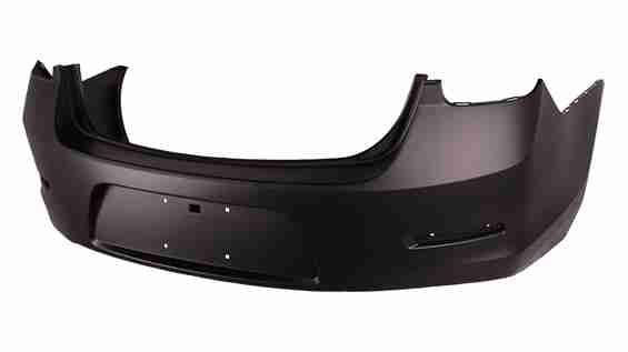 2013-2015 Chevrolet Malibu Bumper Rear Primed With Out Sensor/Camera
