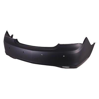 Pare-chocs arrière Buick Lacrosse 2014-2016, apprêté, double échappement avec capteurs de stationnement/latéraux, Capa, GM1100928C