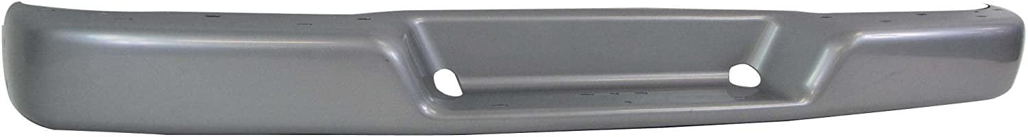 Pare-chocs arrière GMC Savana 2003-2019 apprêté sans capteur/coussinet gris, GM1102398C