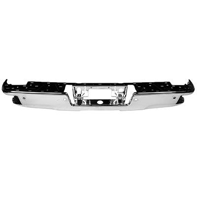 2015-2019 Gmc Sierra 2500 Bumper Face Bar Rear Chrome With Corner Step/Sensor
