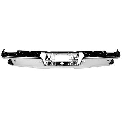 2015-2019 Chevrolet Silverado 2500 Bumper Face Bar Rear Chrome With Corner Step/Sensor