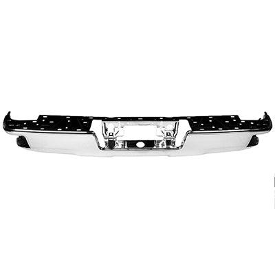 2015-2019 Chevrolet Silverado 2500 Bumper Face Bar Rear Chrome With Corner Step With Out Sensor
