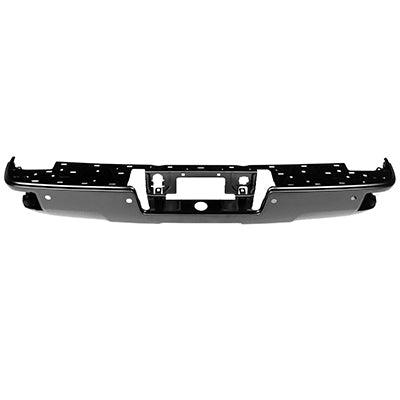 2015-2019 Chevrolet Silverado 3500 Bumper Rear Black Ptm With Corner Step/Sensor