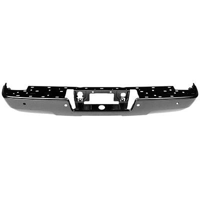 Pare-chocs arrière GMC Sierra 1500 2014 noir PTM sans marchepied d'angle avec capteur, GM1102564